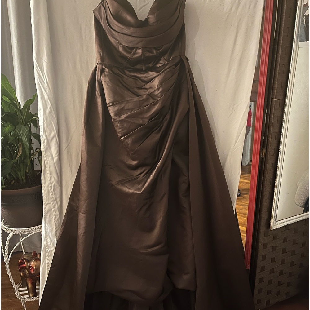 Chocollate brown ball gown
